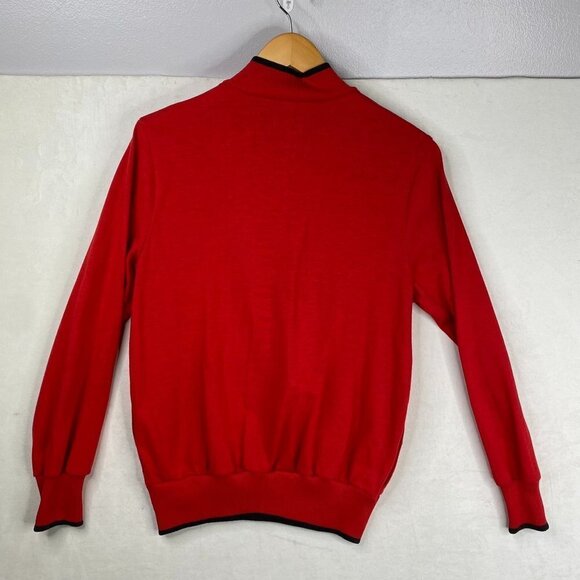 Halston III  Women's Red Snap Down Medium Weight Sweater-Medium - Picture 7 of 7